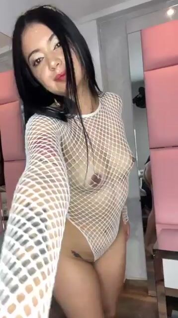 Model - Leila Perez cum