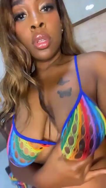 Model - Christin Brown cum